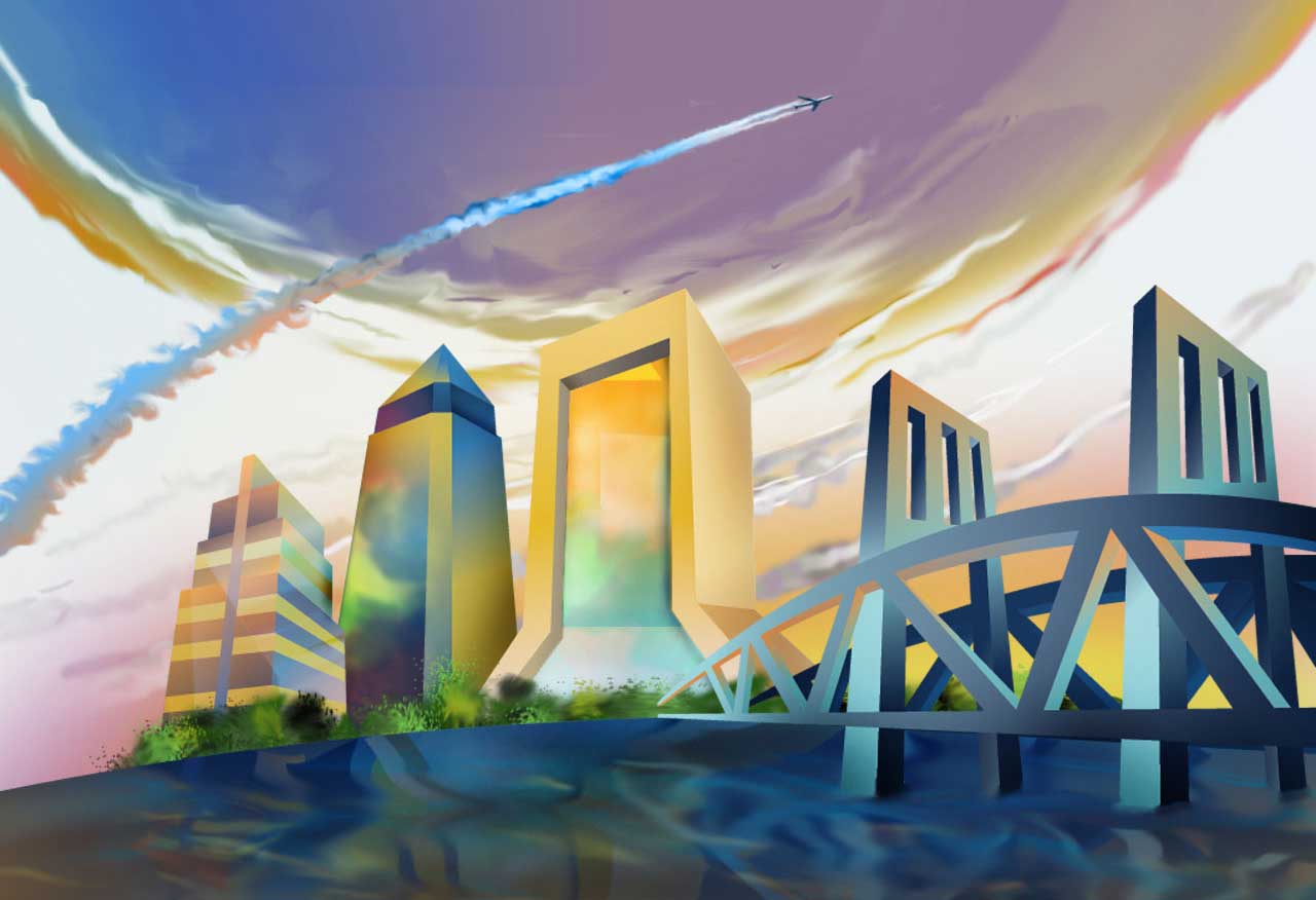 Digital Illustration of of Jacksonville